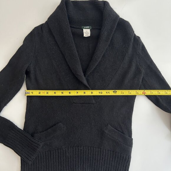 J. Crew Sweater Women's X Small Black Merino Wool Acrylic Alpaca Blend Pullover - Picture 2 of 12